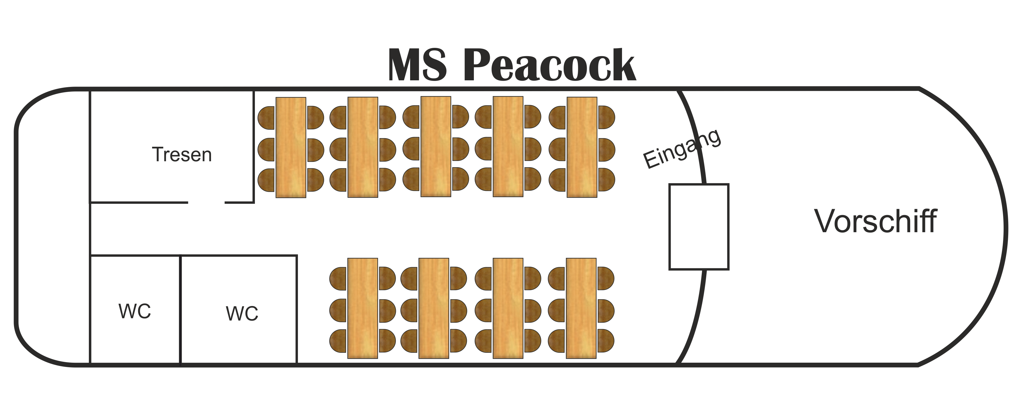 Bestuhlung MS Peacock